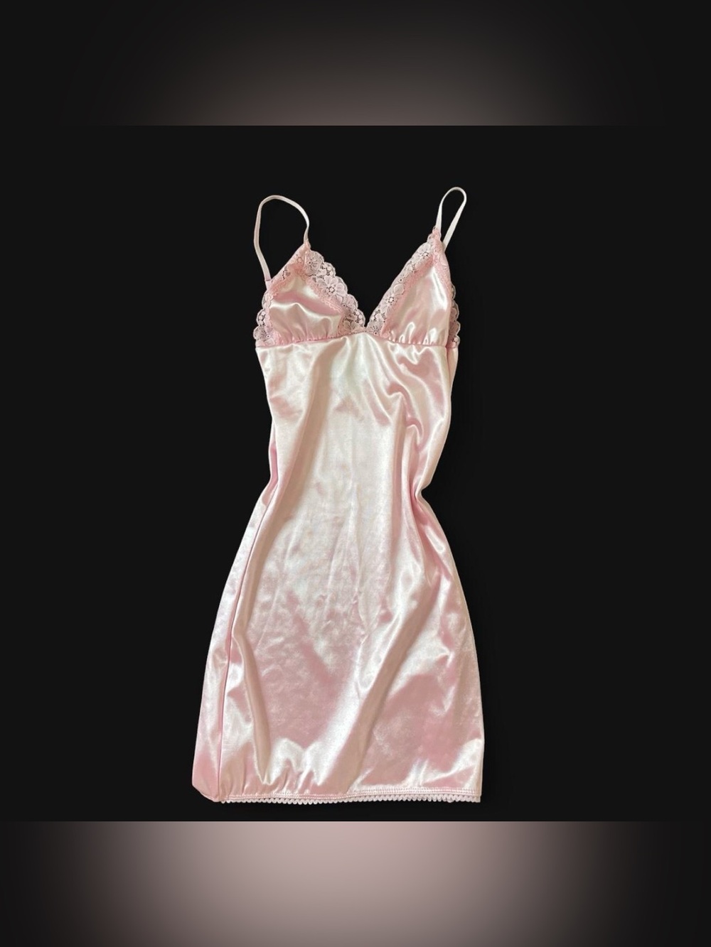 Dolls kill Club Exxx satin lingerie style mini dress with lace trim